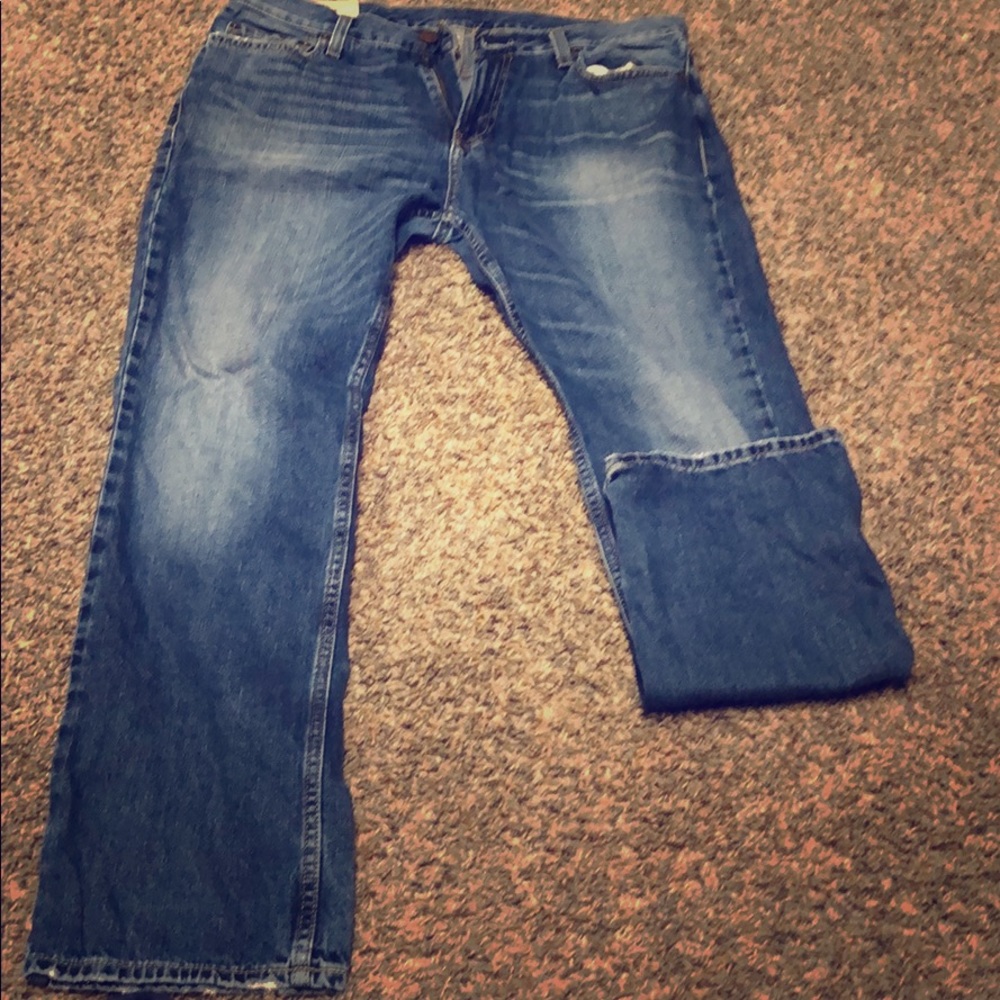 Blue boot cut Hollister jeans!